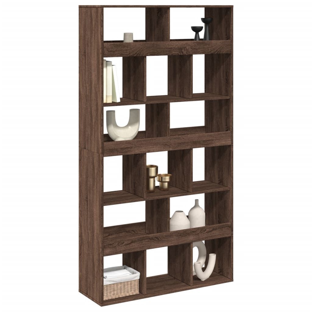 vidaXL Bücherregal Raumteiler Eichen-Optik 100x33x187,5 cm günstig online kaufen
