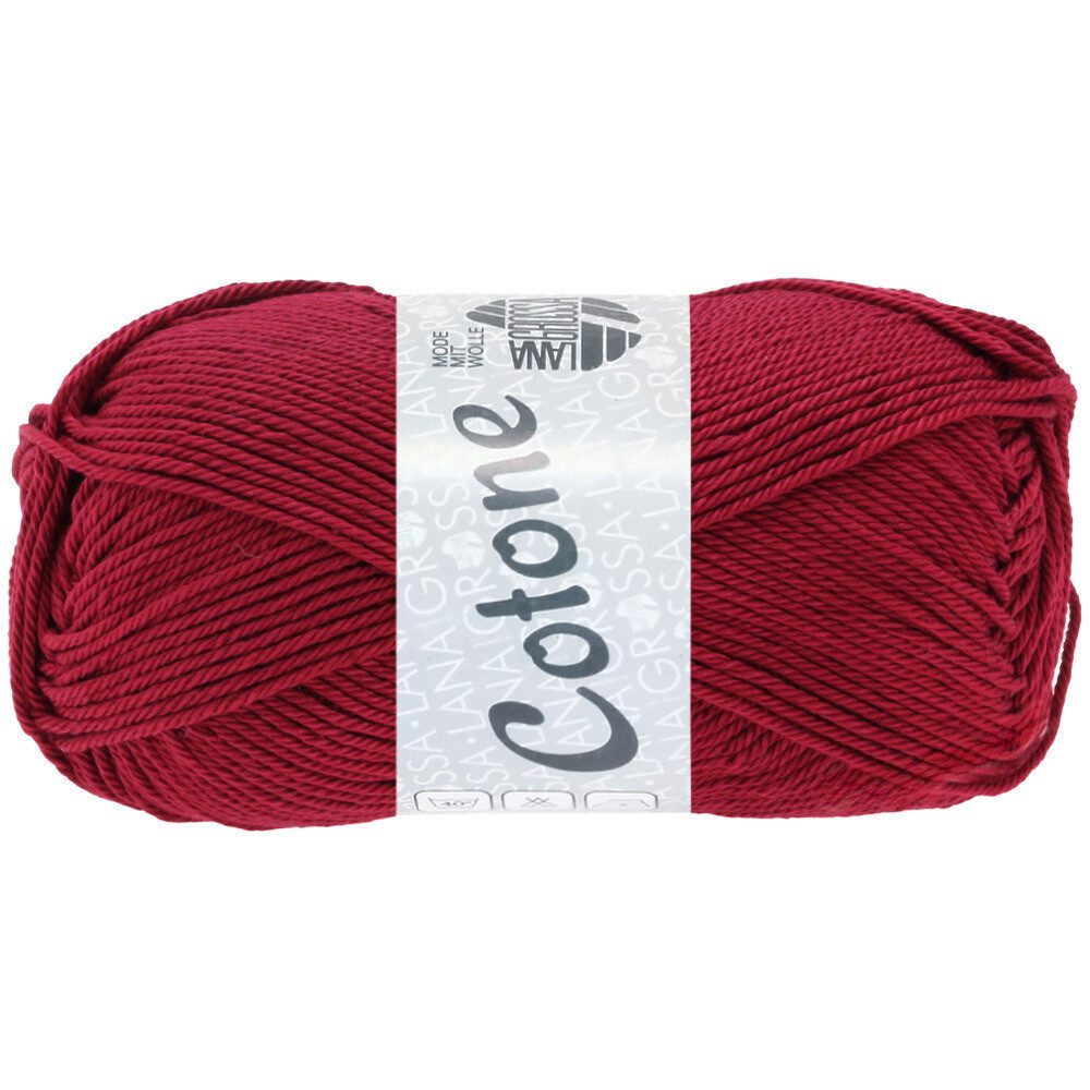 LANA GROSSA COTONE Häkelwolle, 125 m (vielseitiges Baumwoll-Basicgarn), 50 g