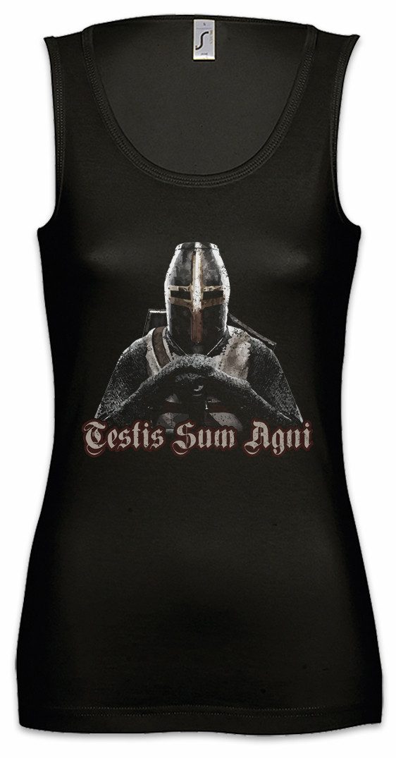 Tanktop Templar II Ärmelloses Damen T-Shirt Cross Templerkreuz Knight Ritter