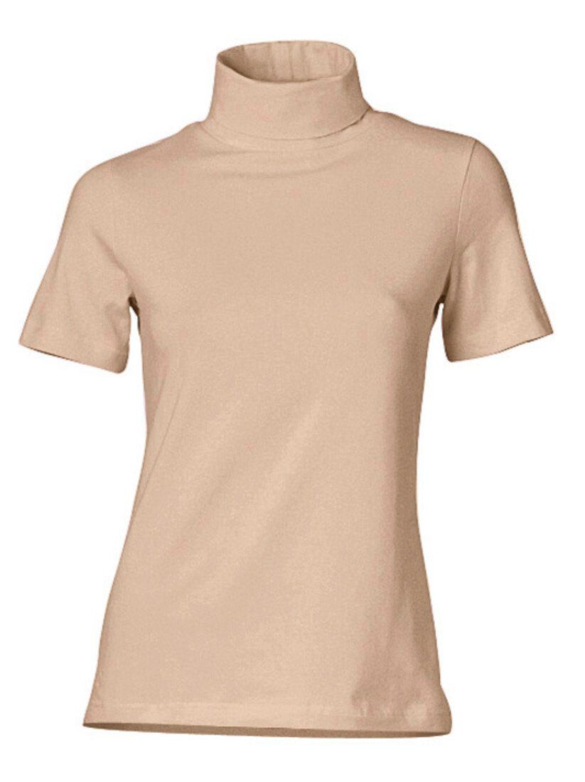 heine T-Shirt Rollkragen-Shirt Kurzarm