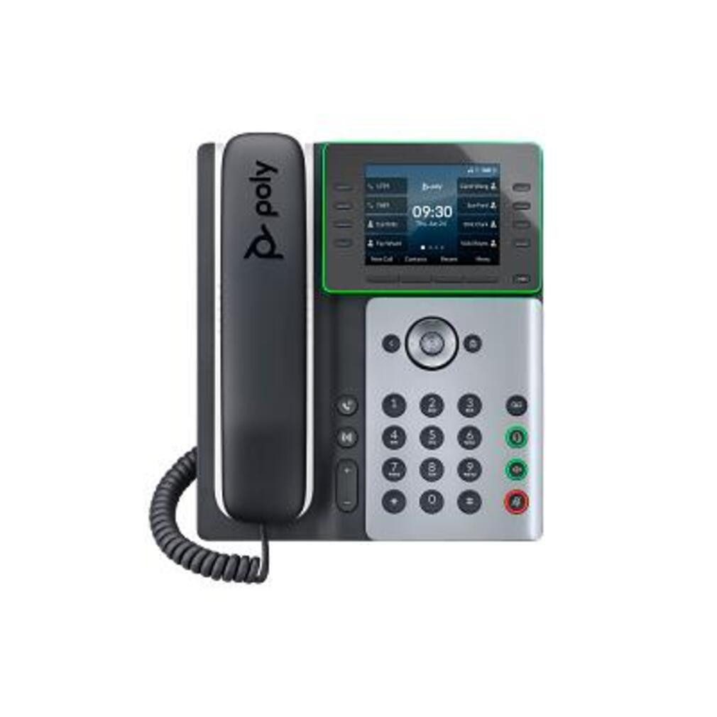 Polycom Poly Edge E350 IP Telefon und PoE-fähig Kabelgebundenes Telefon