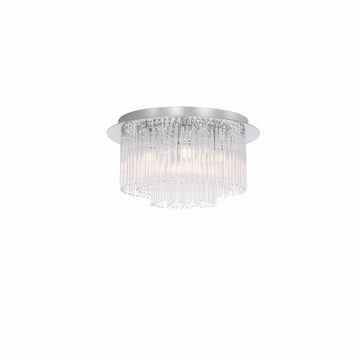 Nova Luce Deckenleuchte Deckenleuchte Rosarno in Chrom und Transparent G9 6-flammig, keine Angabe, Leuchtmittel enthalten: Nein, warmweiss, Deckenlampe, Deckenbeleuchtung, Deckenlicht