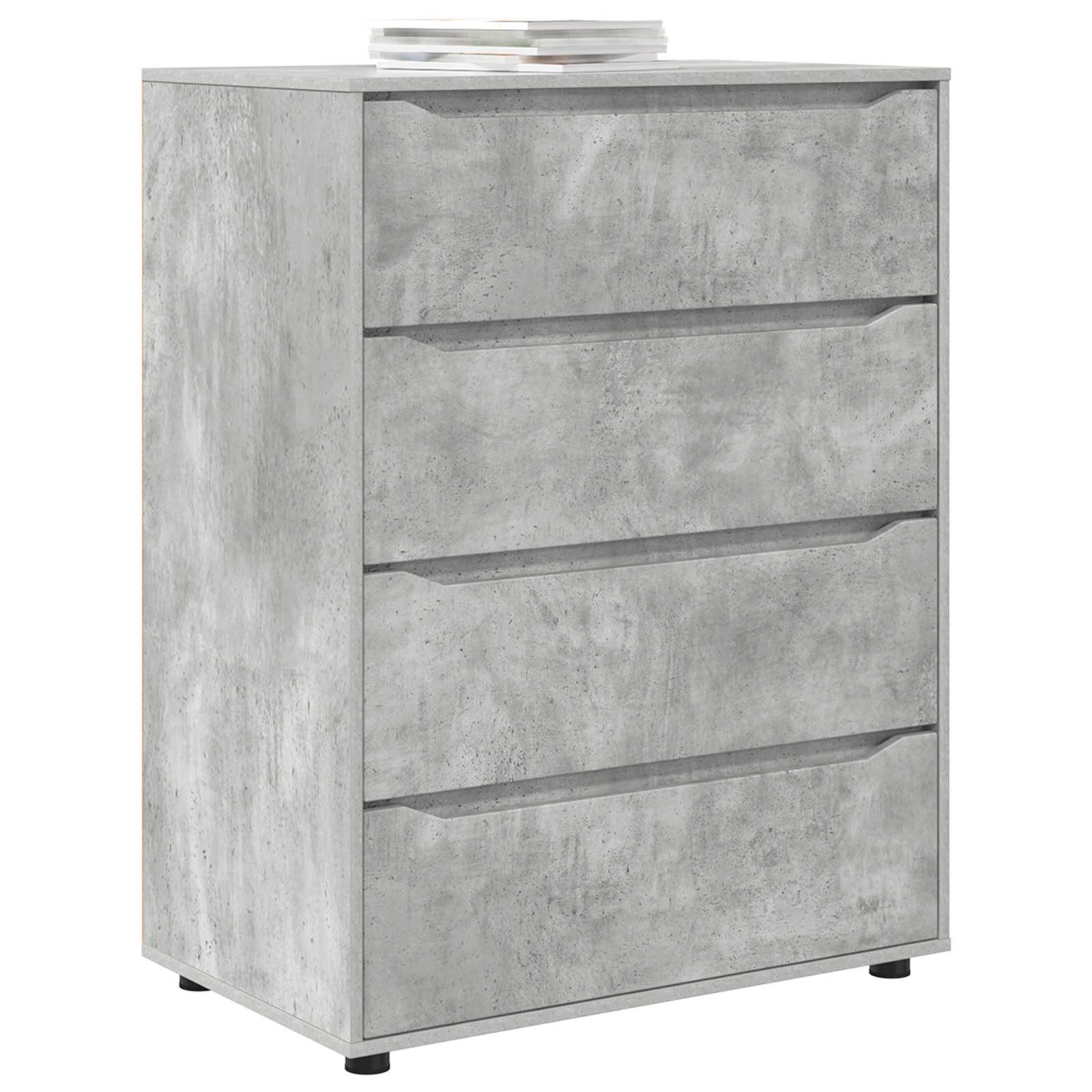 vidaXL Schranksystem Stauraumschränke 80 x 48 x 105 cm Holzwerkstoff Beton Grau (1-St)