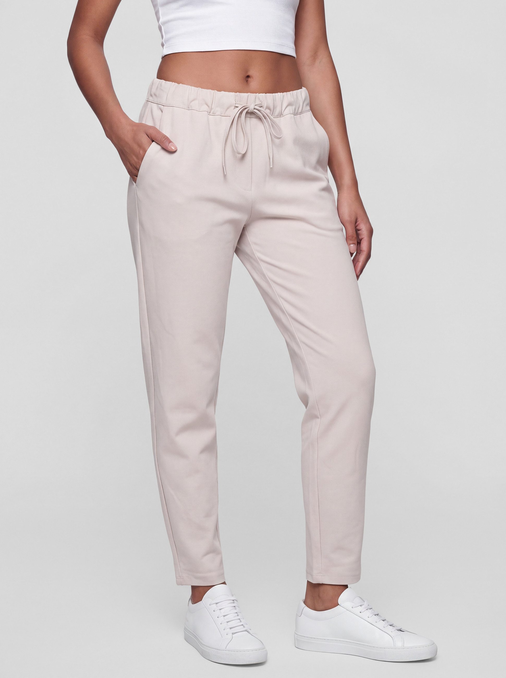 PEKIVESSA Jogger Pants Stretch Schlupfhose Sweathose mit Taschen aus Stretch-Baumwollmischung