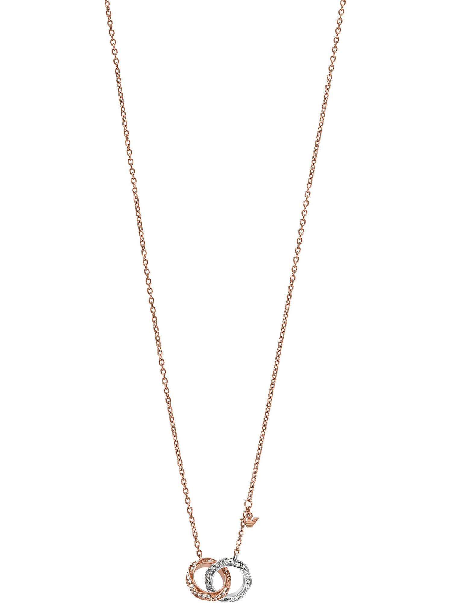 Emporio Armani Collier Emporio Armani Damen-Kette Edelstahl Glasstein