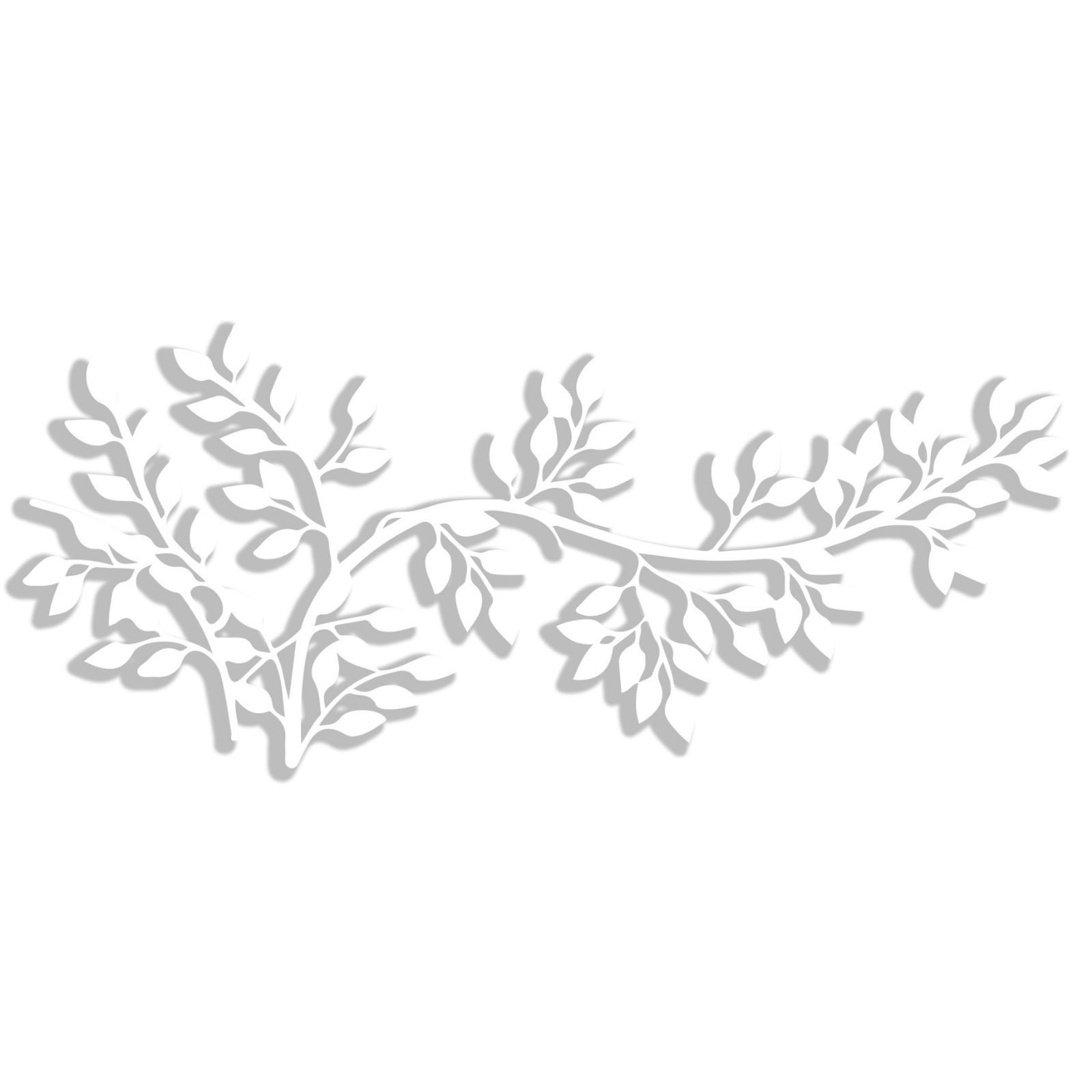 Jumpeak Wanddekoobjekt Baumzweig Metall Wanddekorationen, Blatt günstig online kaufen