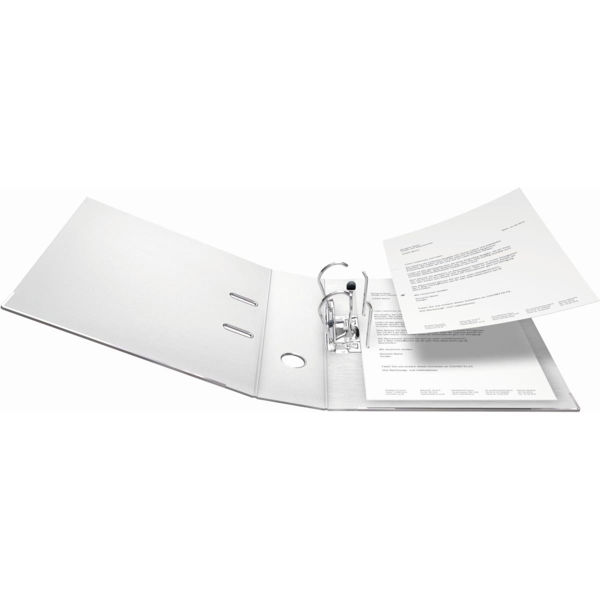 Falken Aktenordner Ordner S80 Chromocolor A4 PP 80mm weiß