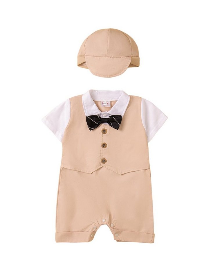 LAPA Strampler 0-18 Monate Baby Junge lässig Gentleman Anzug (2-tlg)