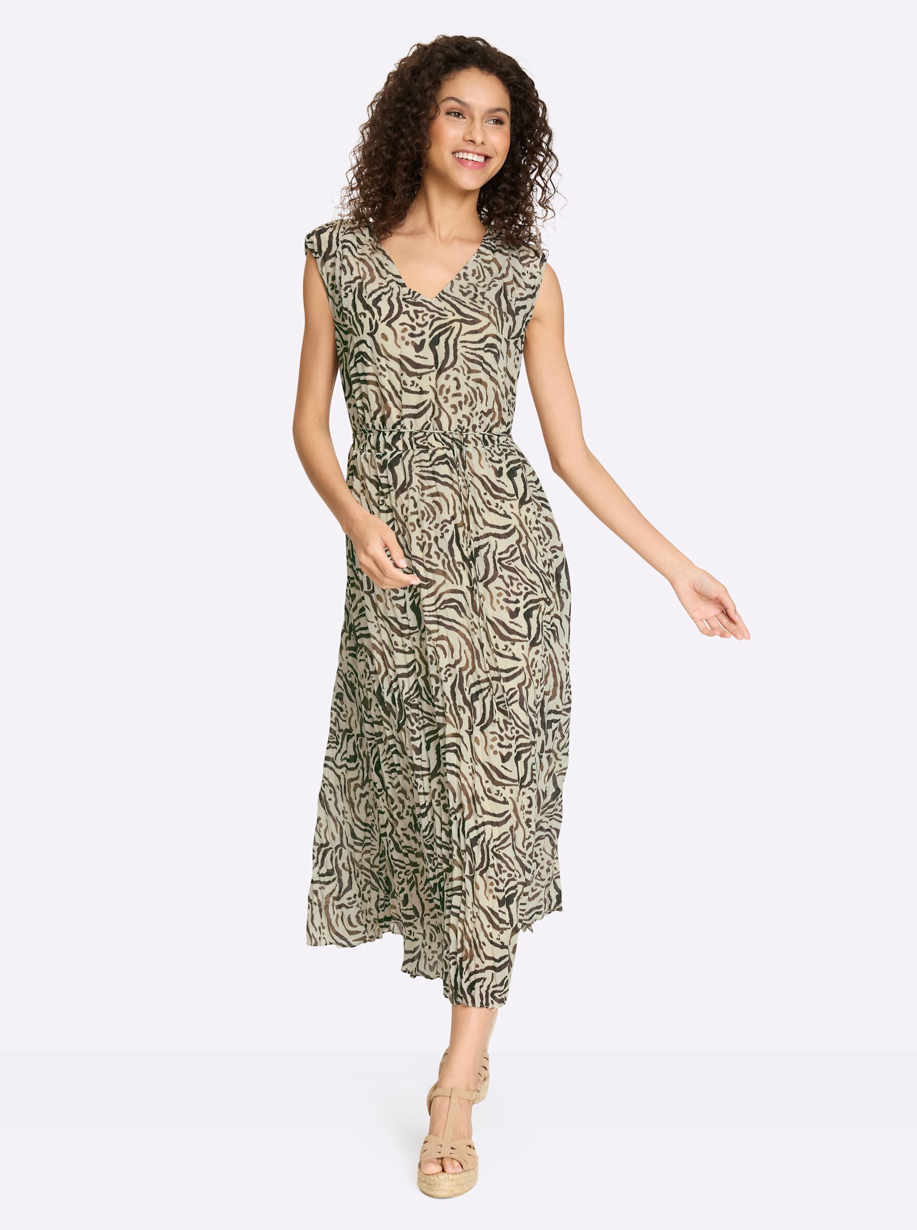 heine Etuikleid Druck-Kleid Ärmellos
