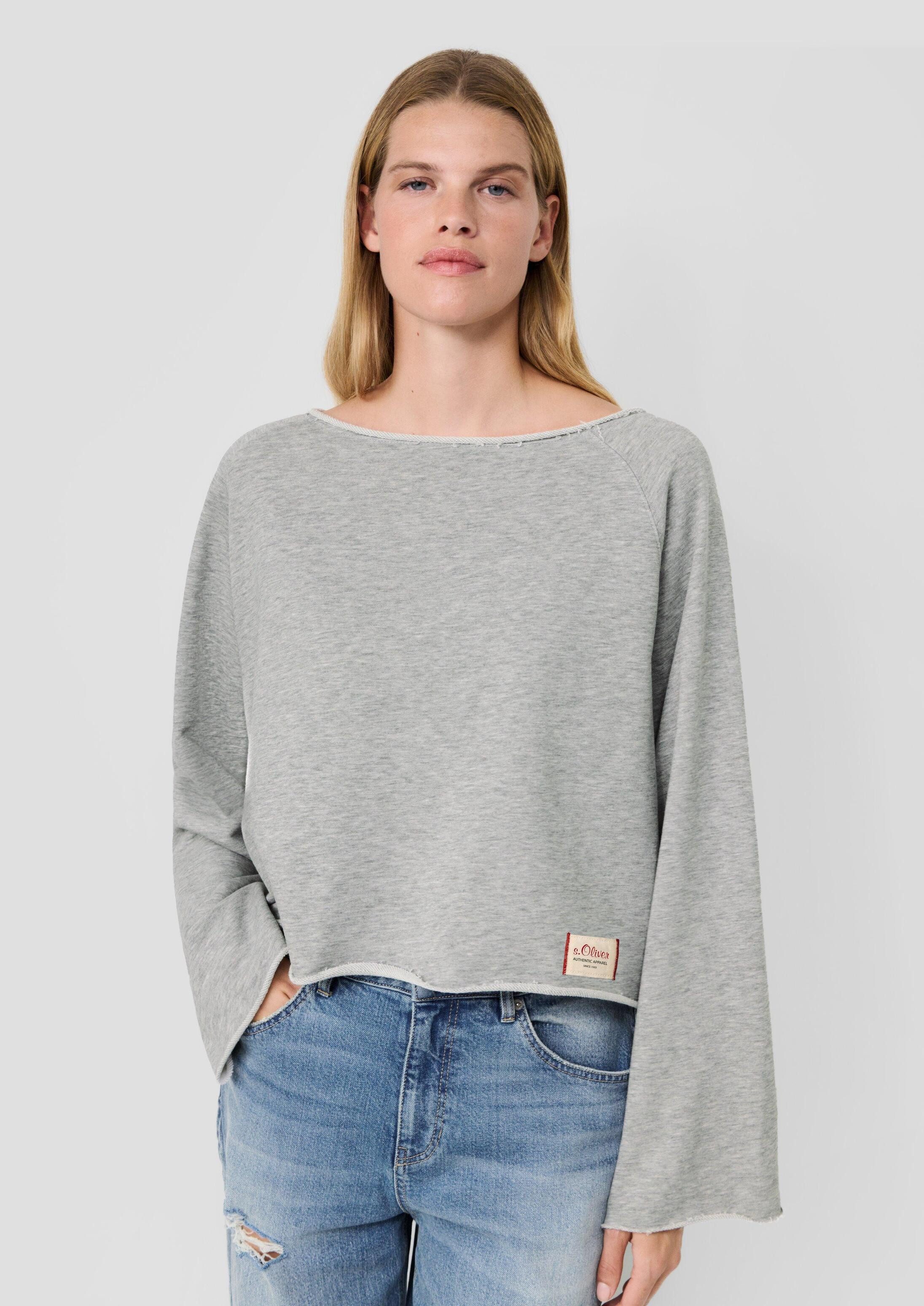 s.Oliver Sweatshirt Sweatshirt s.Oliver x Heidi Klum: Off Shoulder-Sweatshirt mit Logopatch