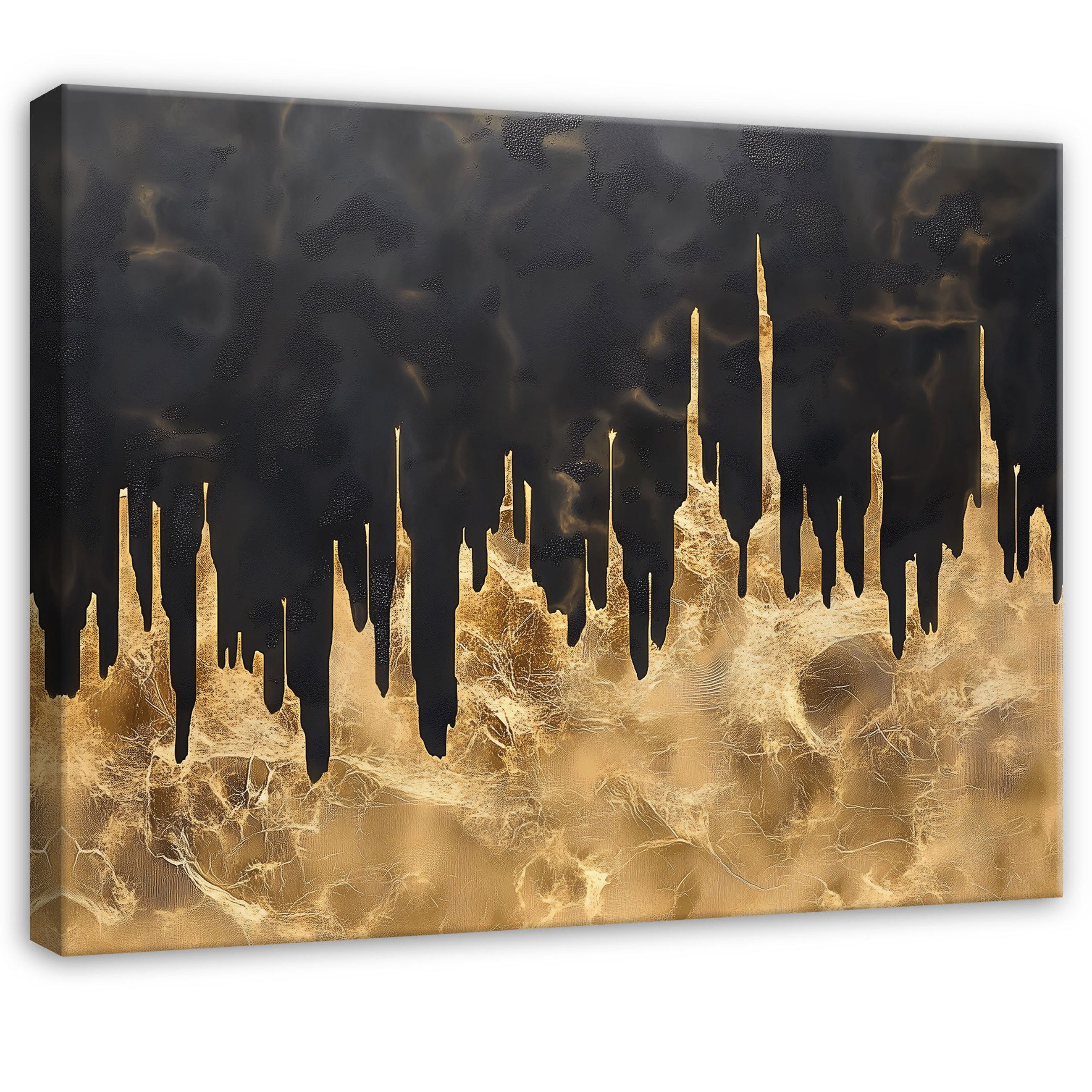 Wallarena Leinwandbild Abstrakt Glamour - Mehrfarbig - Modern - Wohnzimmer, Abstrakt, 40x30x2cm