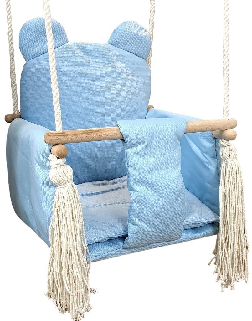 Einzelschaukel Suße Kinderschaukel Babyschaukel mit Gurt Schaukel Holz Geschenk