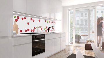 Stickerprofis Küchenrückwand HIMBEEREN, (Premium), 1,5mm, selbstklebend, hält auf besonders vielen Öberflächen
