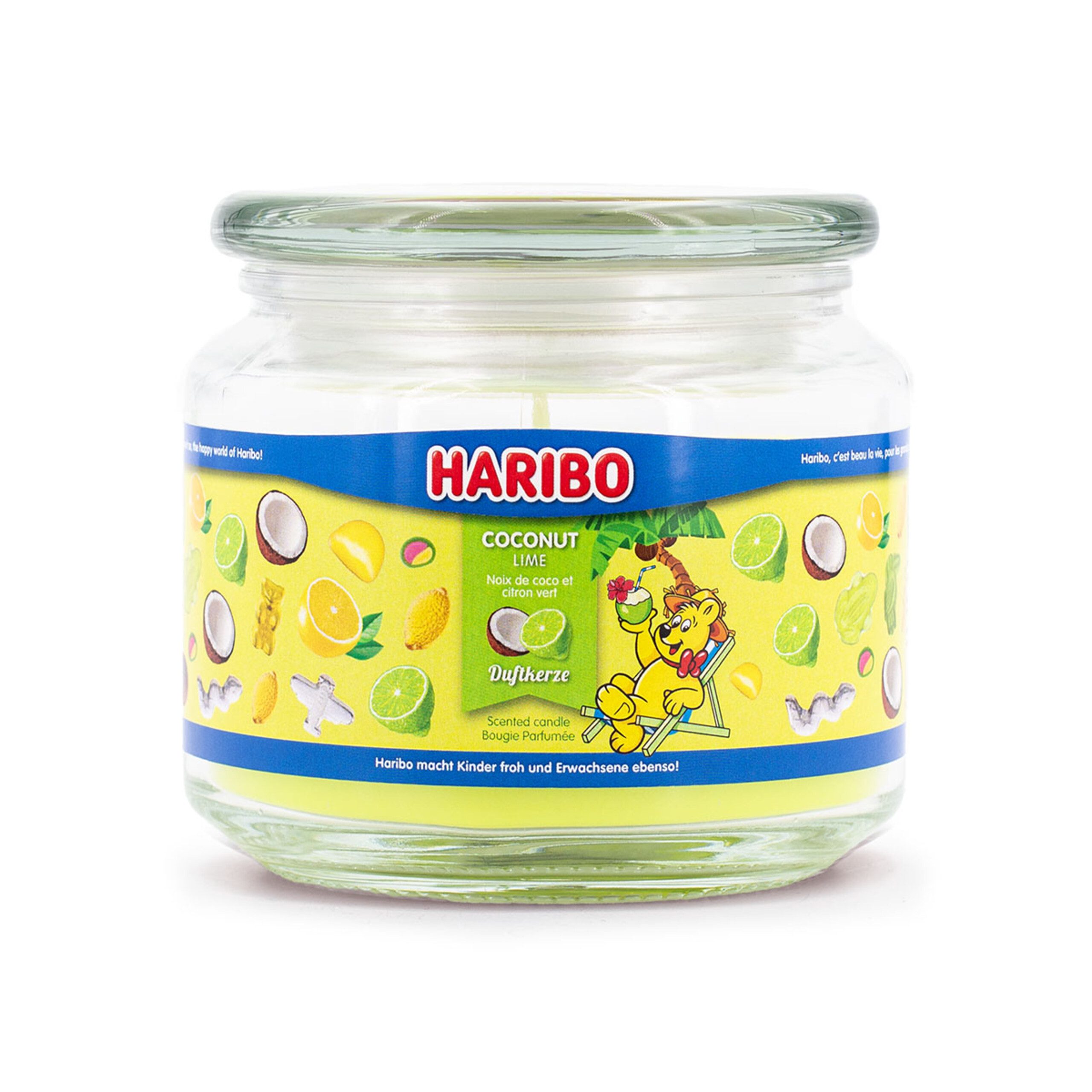 HARIBO Duftkerze Haribo™ Duftkerzen 300g Glas, Coconut Lime