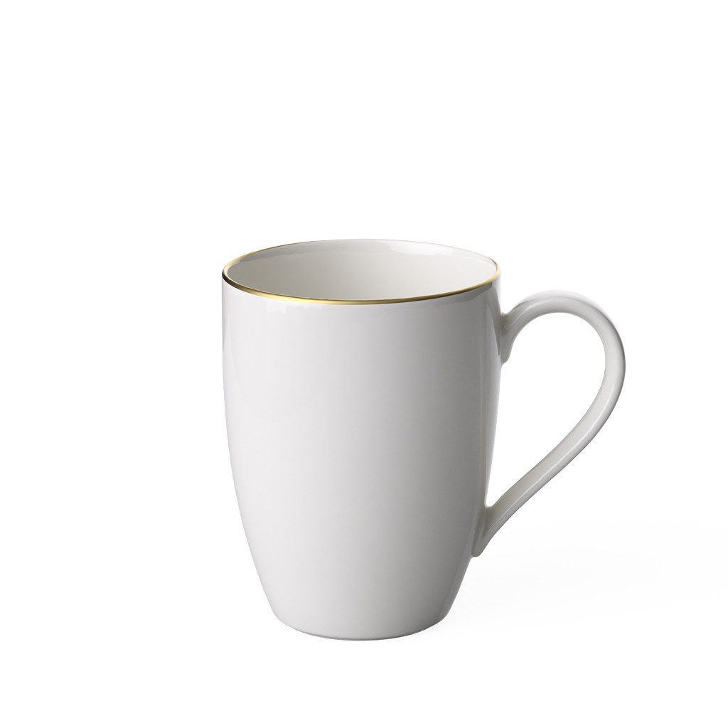 Villeroy & Boch Tasse Anmut Becher mit Henkel, 1-tlg., Porzellan, Premium Bone Porcelain, spülmaschinenfest, Made in Germany