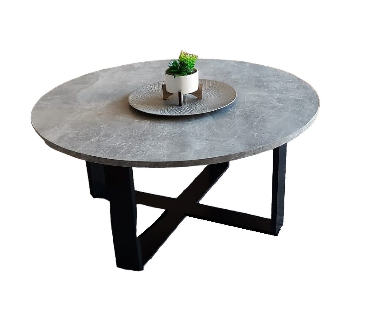 designimpex Couchtisch Design DA-333 rund Wohnzimmertisch günstig online kaufen