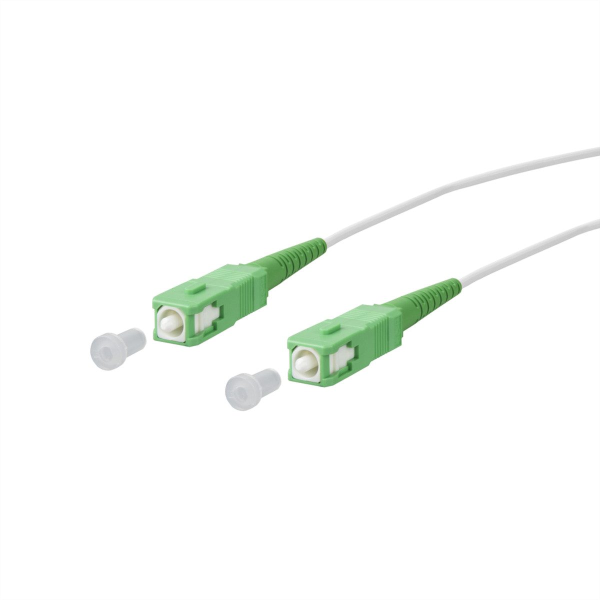 Metz Connect OpDAT Patchkabel Glasfaserkabel, (300.0 cm), SC-S APC/SC-S APC OS2