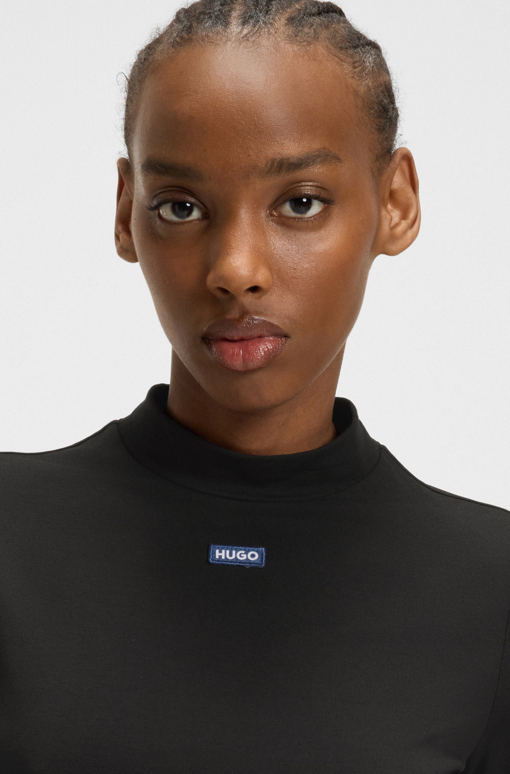 HUGO Jerseykleid Nilla mit sportiven Daumenlöchern