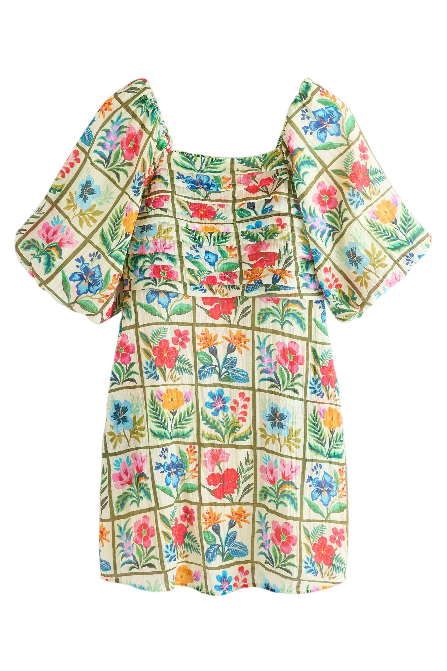 Next Minikleid Festliches Minikleid mit Puffärmeln (1-tlg)