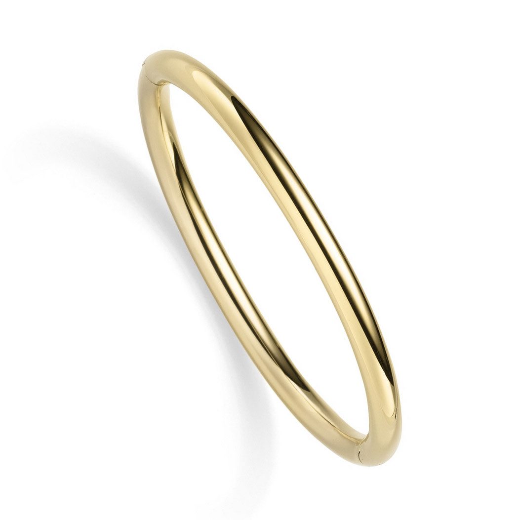 Goldarmband Gold Armreif Breite 5,0 mm 585-14 Karat Gelbgold
