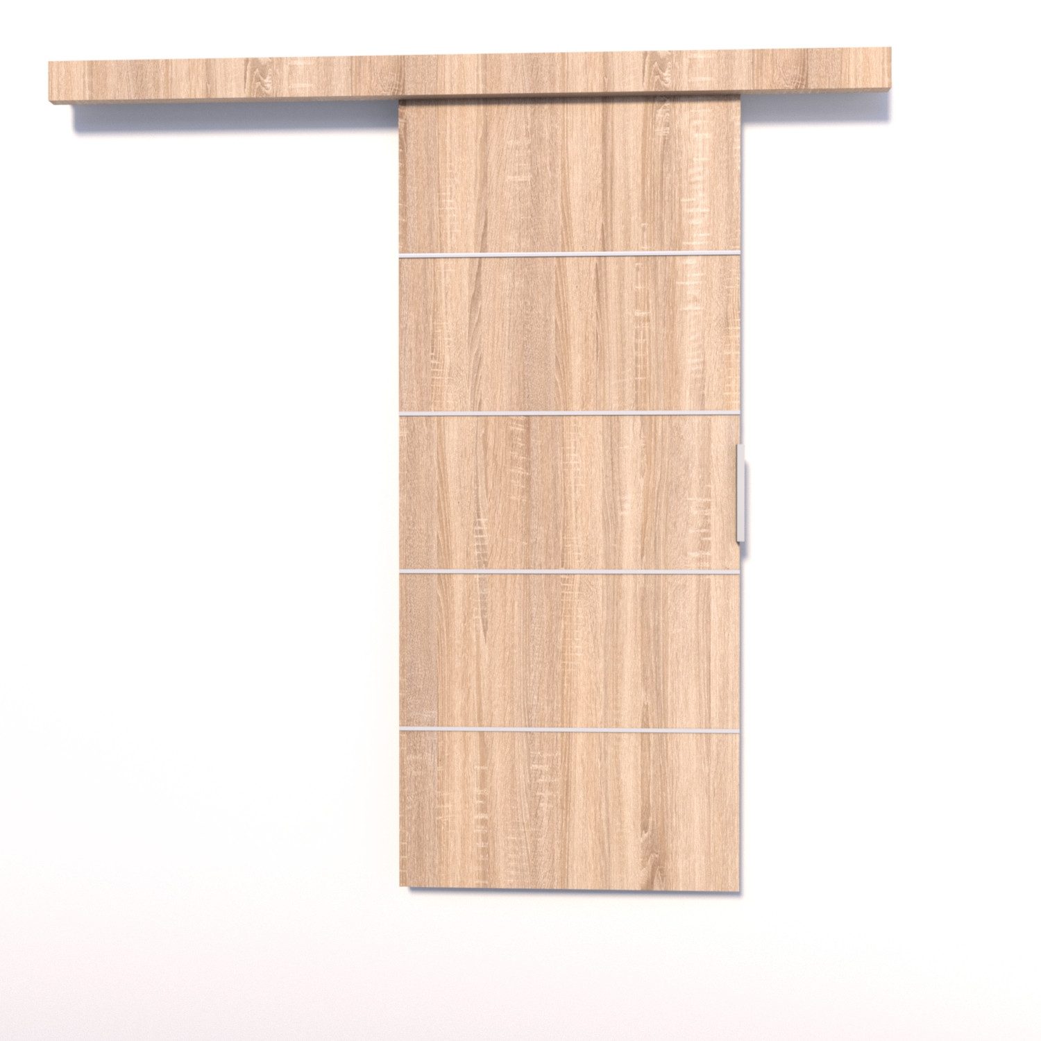 MOEBLO Schiebetür Biscitto (moderne Schiebetür aus 16 mm Laminat, platzsparend, universell links/rechts montierbar, Schiebetüren Gleittüren Schiebetüre Türen au – Bild 2 von 4