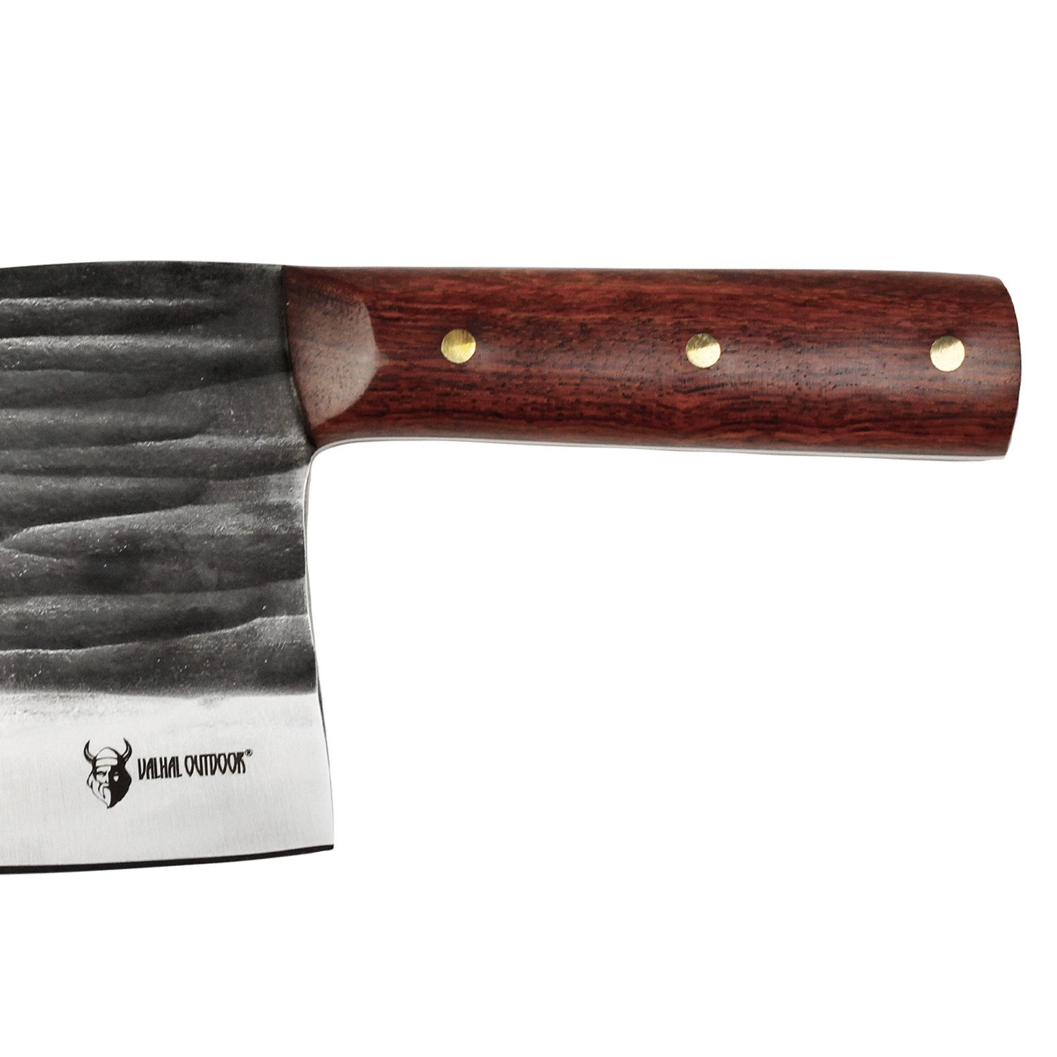 VALHAL OUTDOOR Kochmesser Valhal Outdoor Hackmesser - Edelstahl/Holz - 18cm Klinge