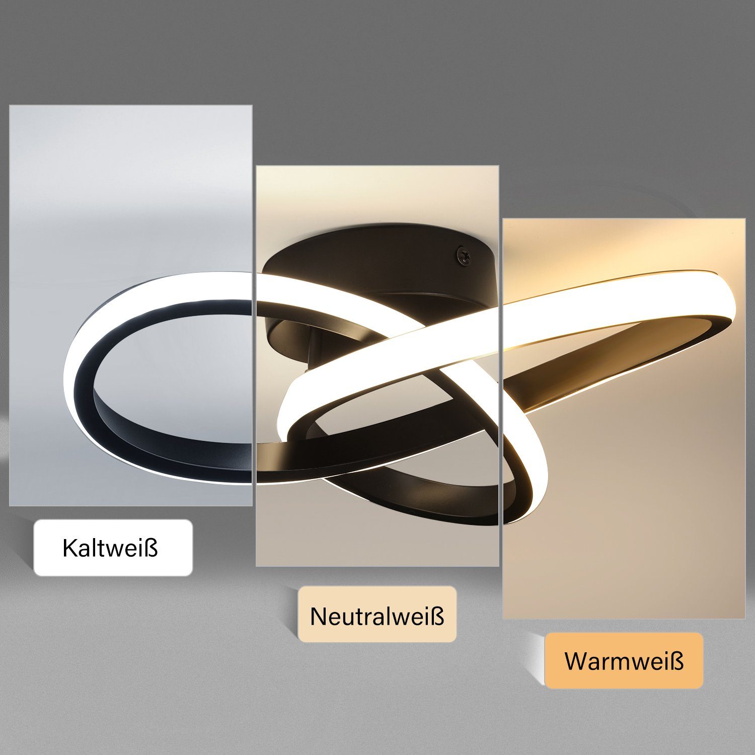 WILGOON Deckenleuchte 30W LED Deckenlampe Kleeblatt günstig online kaufen