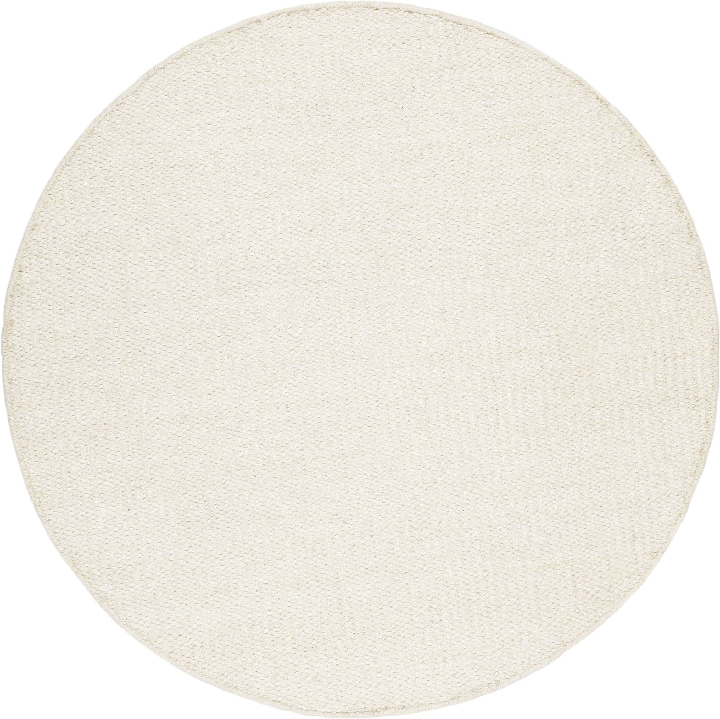 Esprit Wollteppich Gobi, ESP-7112, rund, Höhe: 10 mm, Naturfaserteppich aus Jute und Wolle, handgewebt