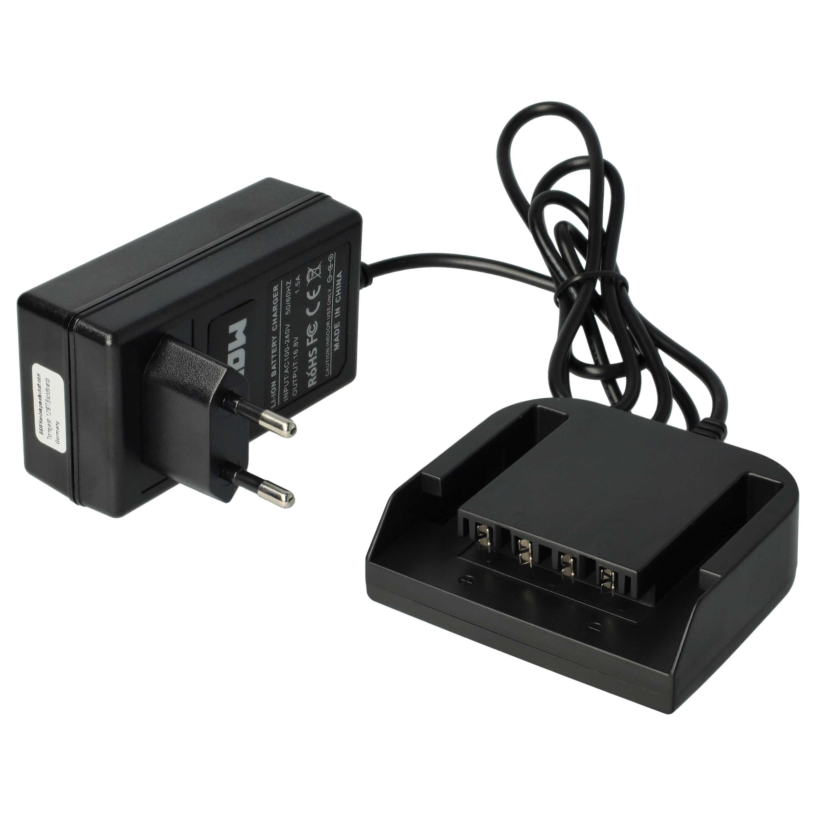 vhbw passend für AEG BBM 14 STX-R, BBS 14 KX RAPTOR, BBM 14 STX, BBS 14 X, Werkzeug-Akku-Ladetechnik (Ladeschale für Elektrowerkzeug/Akku, Sicheres und komfortables Laden)