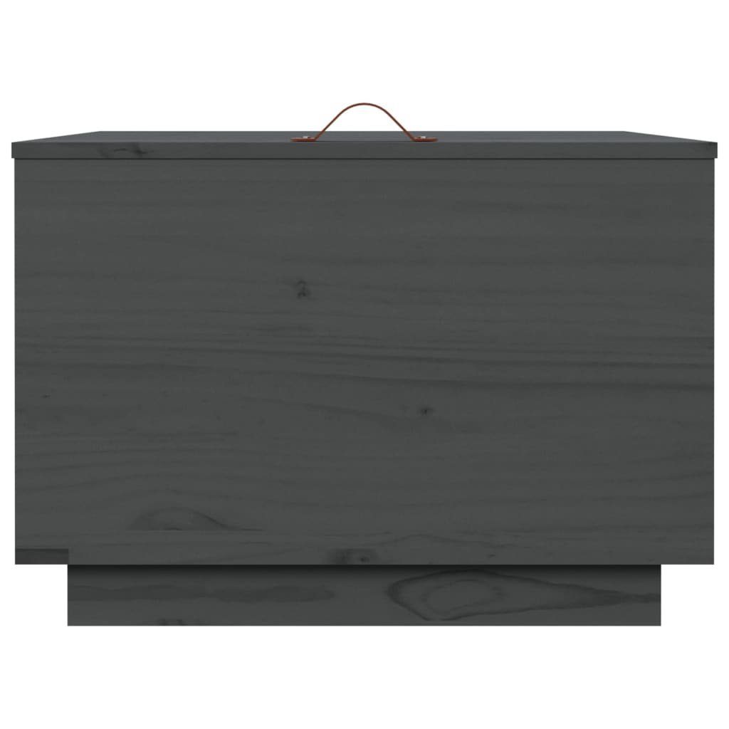 3 Fächerschrank Grau (3-St) mit Deckeln Kiefer vidaXL Stk. Aufbewahrungsboxen Massivholz