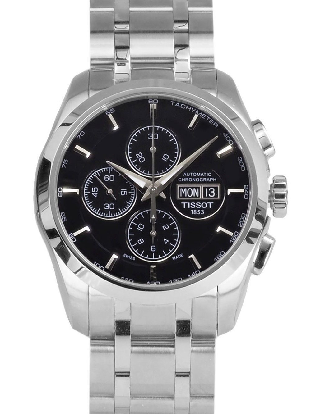Tissot Chronograph schweizer Automatik Herren Uhr 45 mm Ø T0356141105101 COUTURIER, Saphirglas, Glasboden