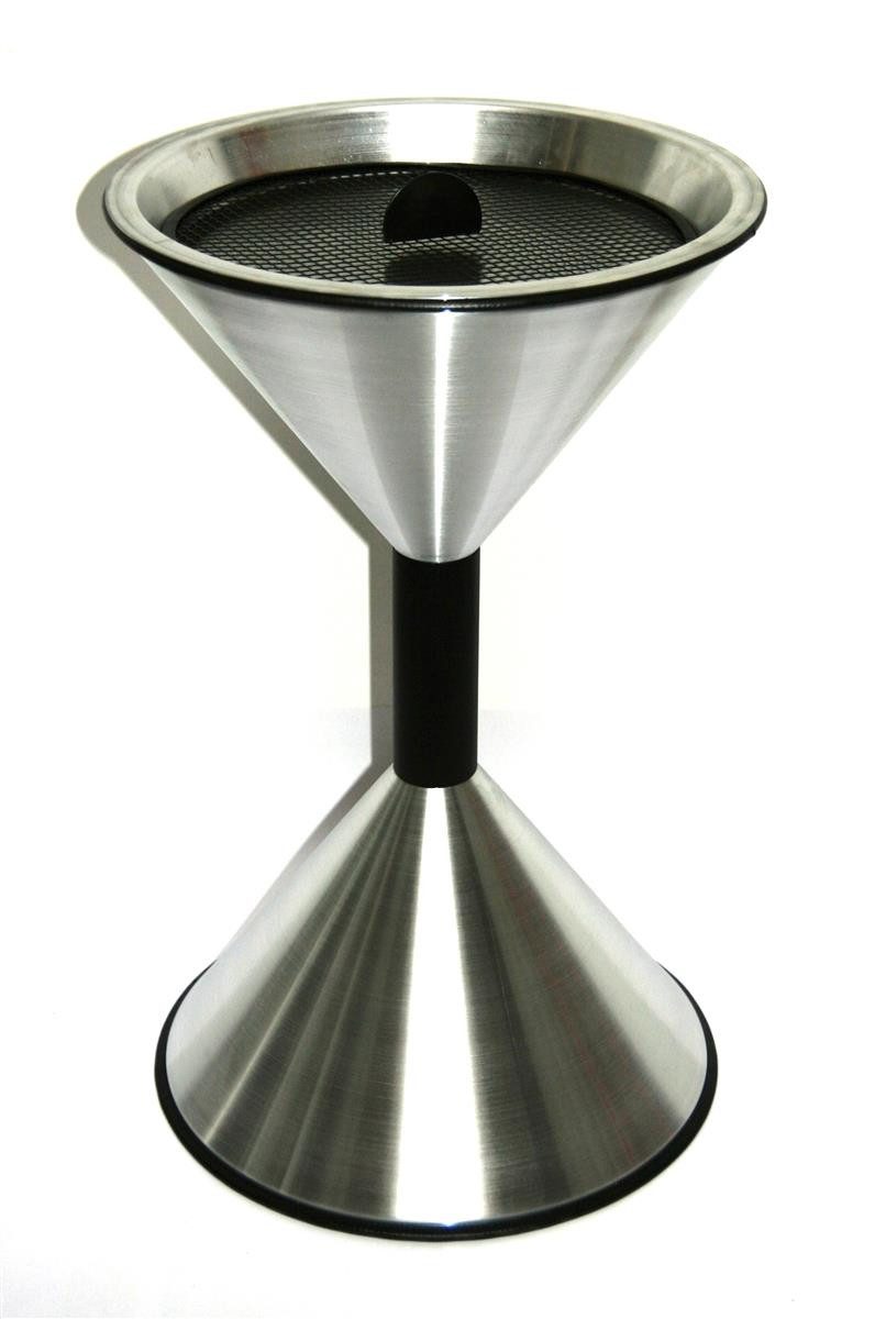 Szagato Aschenbecher Stand Aschenbecher "SZ" Edelstahl Ascher Standascher Standaschenbecher, Made in Germany