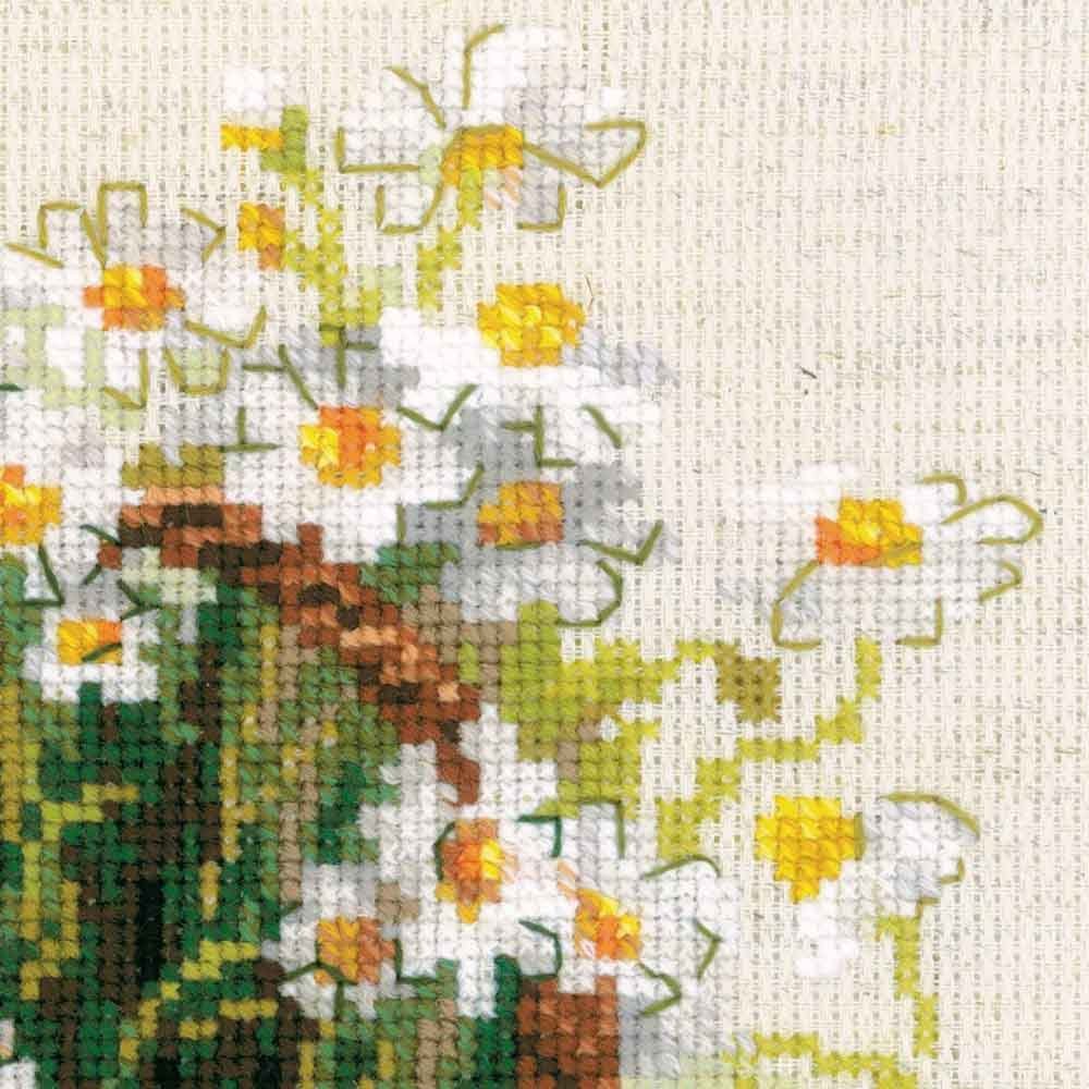Riolis Kreativset Riolis Stickbildset Kreuzstich "Russichen Gänseblümchen", Zählmuster, (embroidery kit by Marussia)