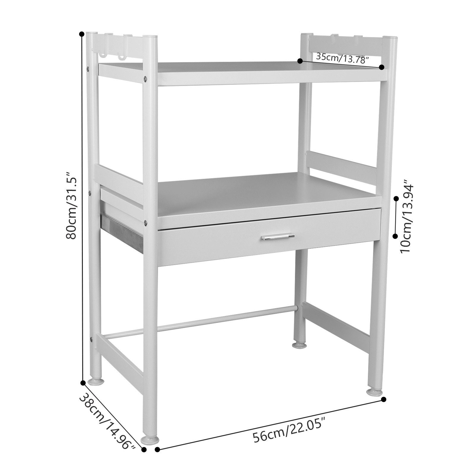 TWSOUL Küchenregal Mikrowellen Regal mit Schubladen, Mikrowellenständer mit günstig online kaufen