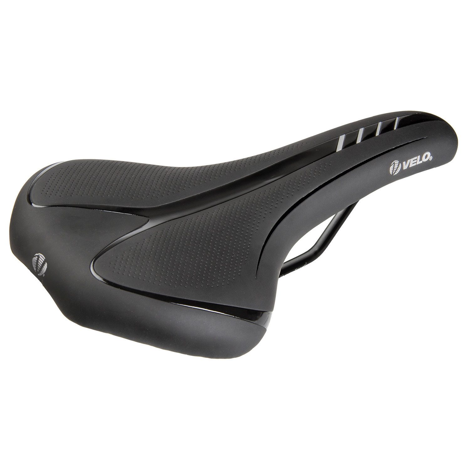 Velo Fahrradsattel Velo Fit Athlete BC XL Sattel 275x163mm schwarz - ultraleicht