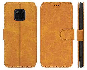 MyGadget Handyhülle Flip Case Klapphülle für für Huawei Mate 20 Pro, Flip Case Kartenfächer & Standfunktion Kunstleder Hülle Schutzhülle