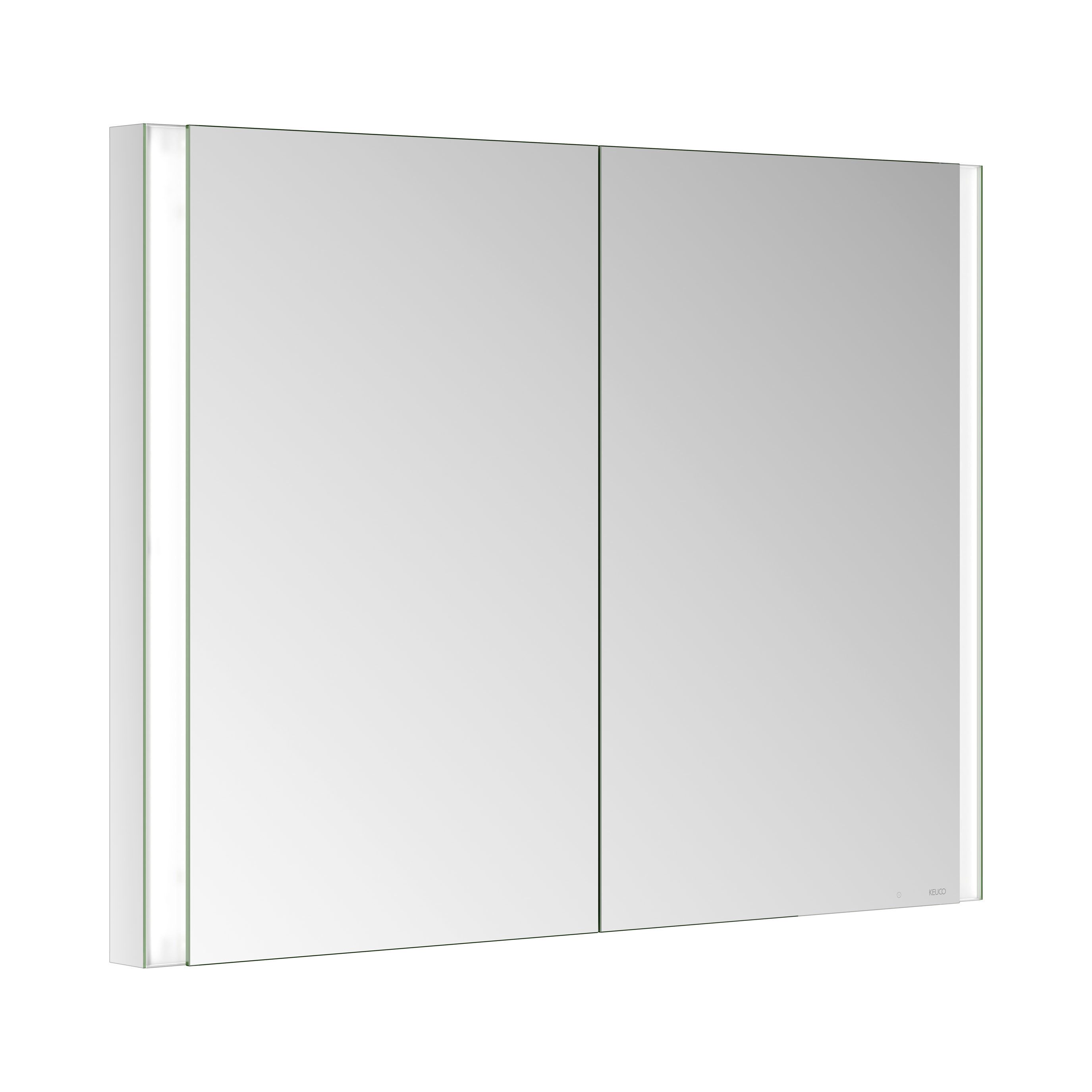 Keuco Badezimmerspiegelschrank Royal Finn Spiegelschrank LED, 100 cm, Unterputz, 2 Türen, Seiten verspiegelt