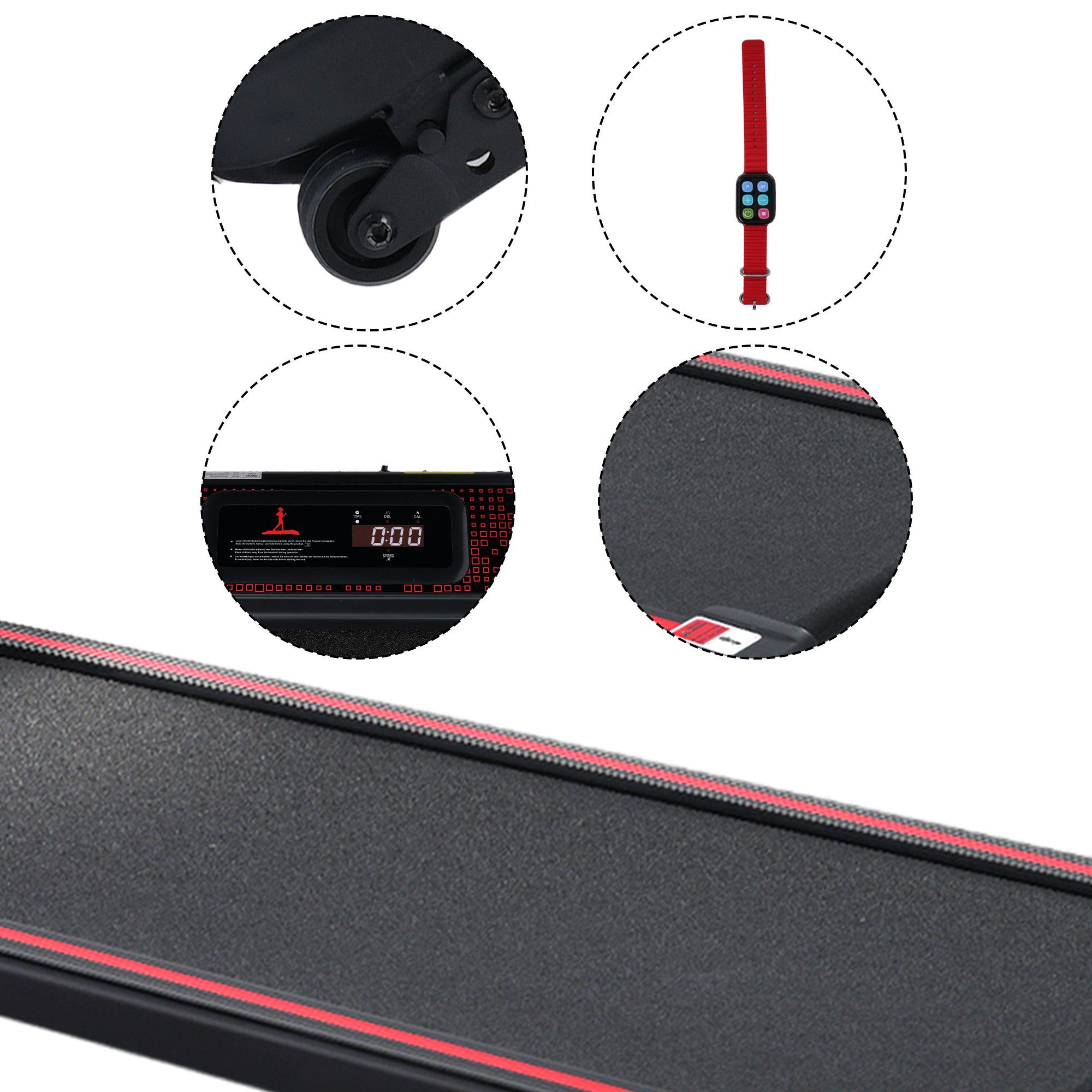 Laufband Smart Flachbett-Laufband, GLIESE mit Home Armband-Controller