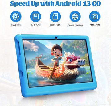 Yicty 1280x800 IPS Touchscreen Tablet (10.1", 64 GB, Android 13, mit Kindersicherung für Kinder mit stoßfestem Gehäuse)