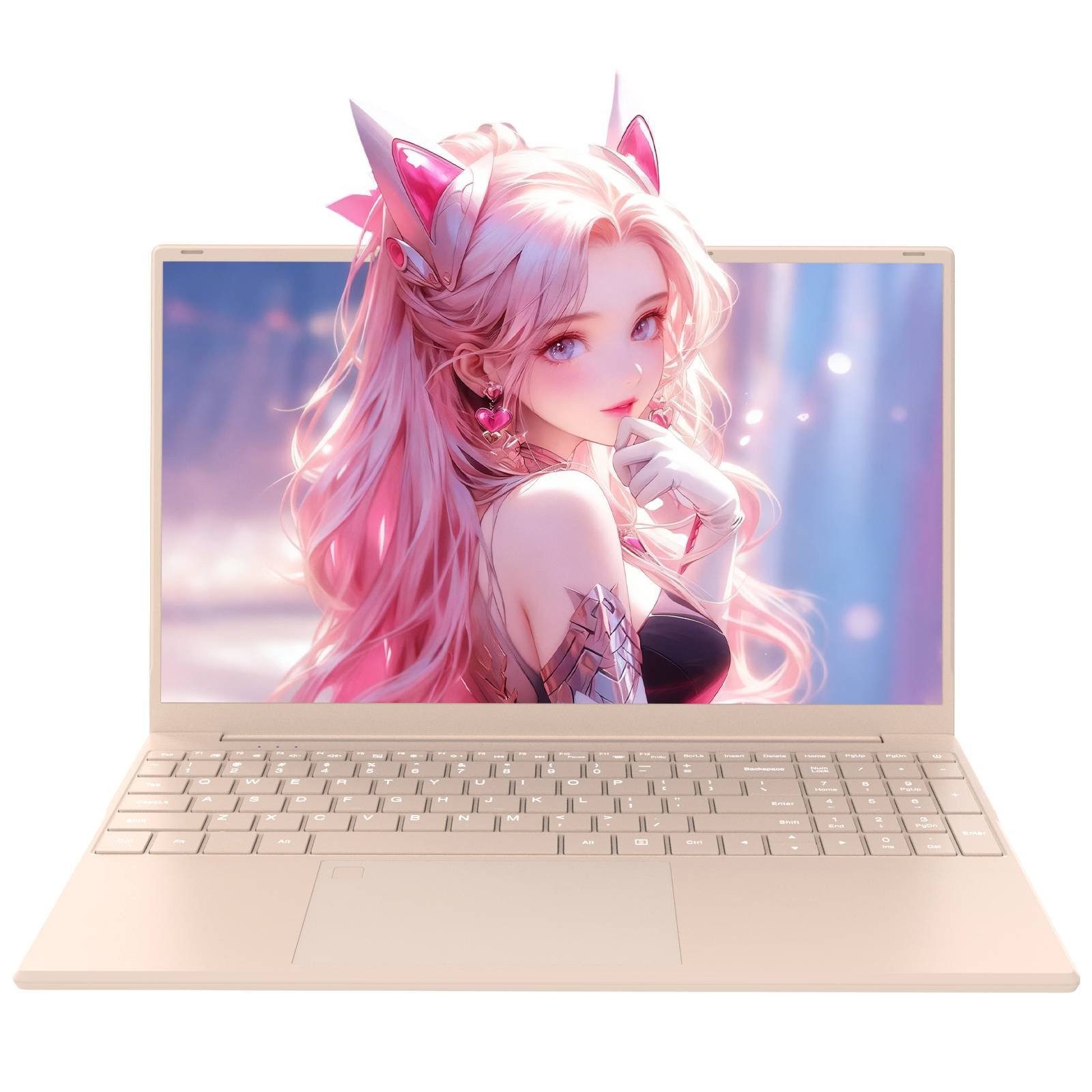 Auusda T151J Rosa Laptop, 15.6 Zoll, N5100 Prozessor, 16GB RAM, 1TB DDR4 Notebook (Intel N5100, 1024 GB SSD, mit integrierte Privacy-Kamera und Fingerabdrucksensor)