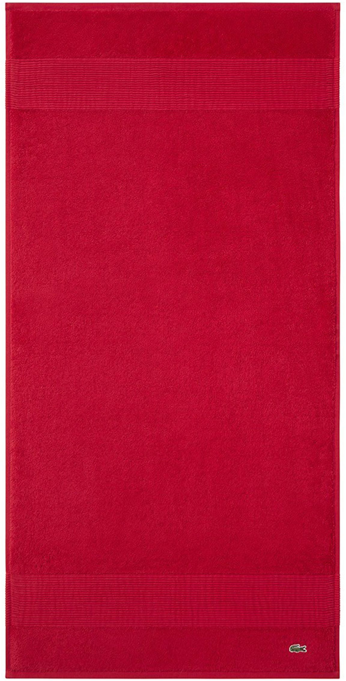 Lacoste Handtuch LLECROCO, Frottier (1-St), mit Label-Applikationen