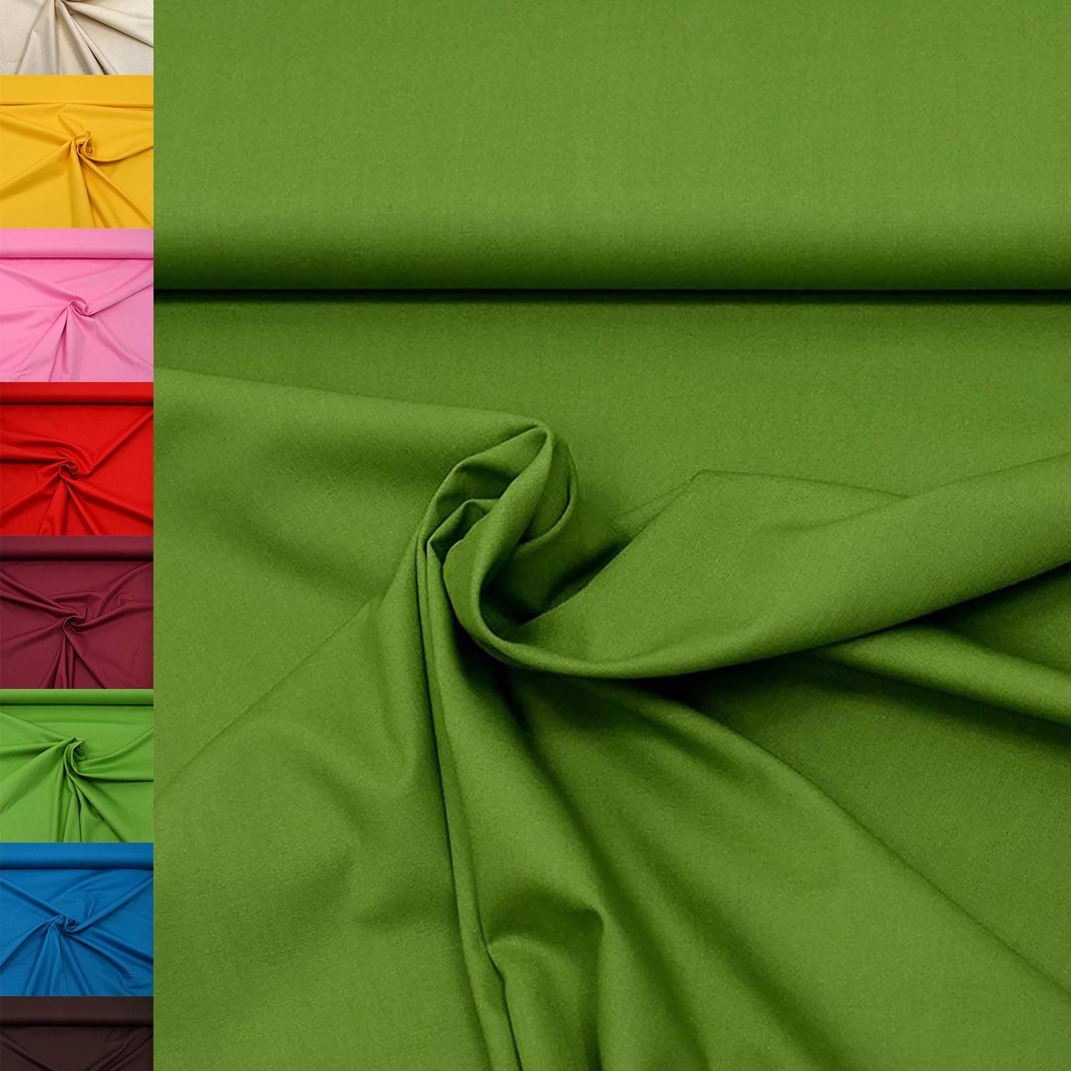 MAGAM-Stoffe Stoff "Sophie", Baumwollstoff uni 100% Baumwolle ÖKO-TEX Meterware ab 50cm