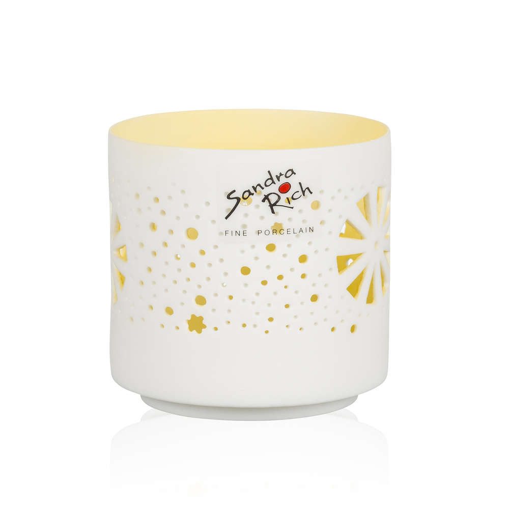 Sandra Rich Windlicht SANDRA RICH, Teelichthalter "ORIENT" 7cm. matt-weiß. günstig online kaufen