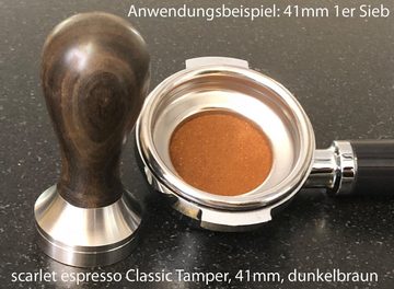 scarlet espresso Küchenmaschinen Zubehör-Set, Tamper »Classic«, stilvoller Espresso-Stempel mit ergonomischem Griff aus Edelholz, für perfekten Espresso, Barista-Werkzeug von scarlet espresso