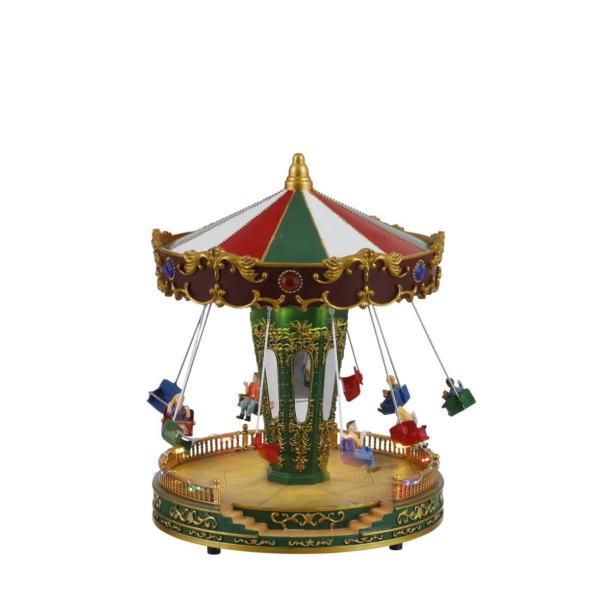 LuVille Weihnachtsdorf Luville Collectables Fairground giant s stride battery operated - h27x