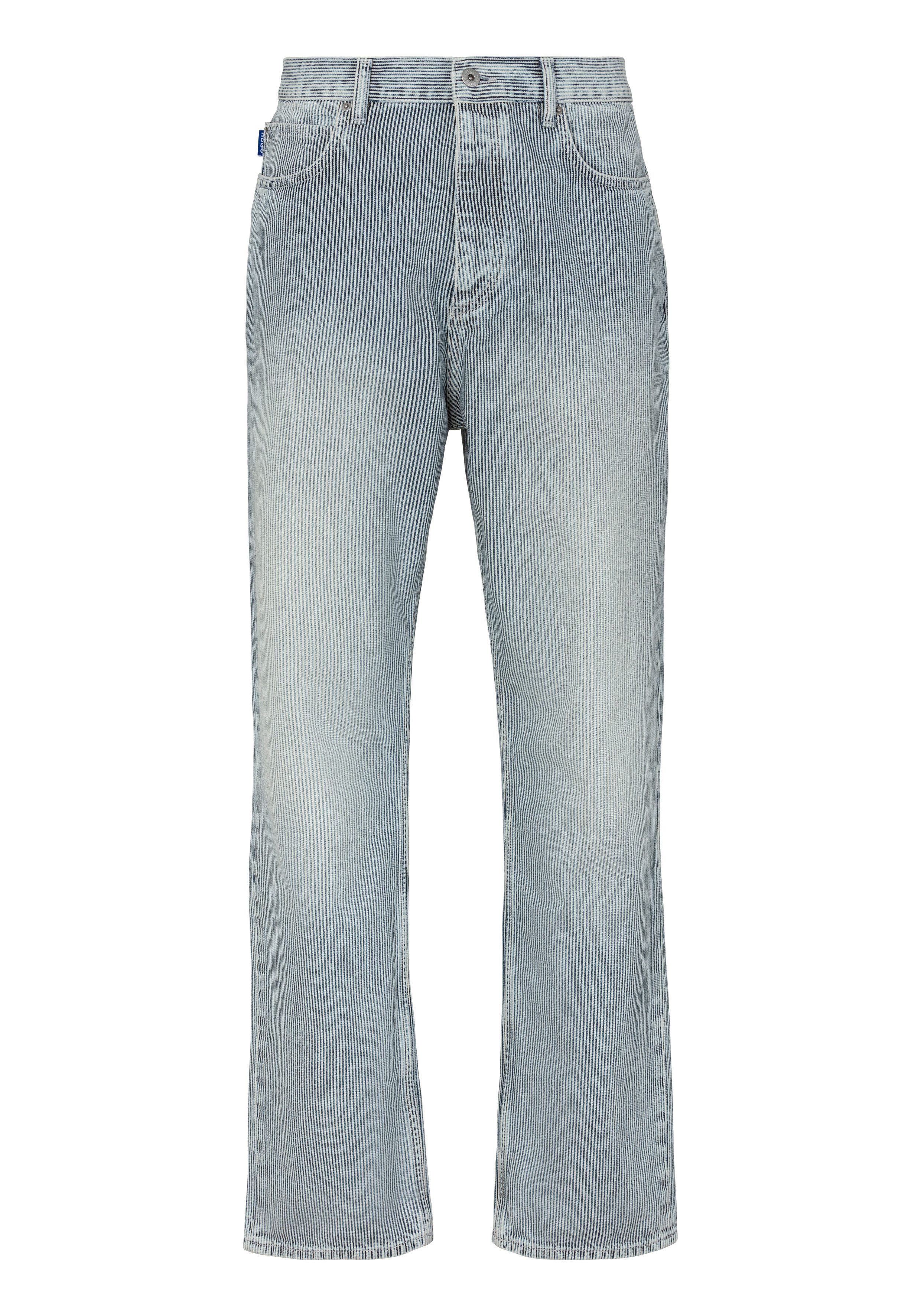 HUGO Blue Loose-fit-Jeans Nate in heller Waschung
