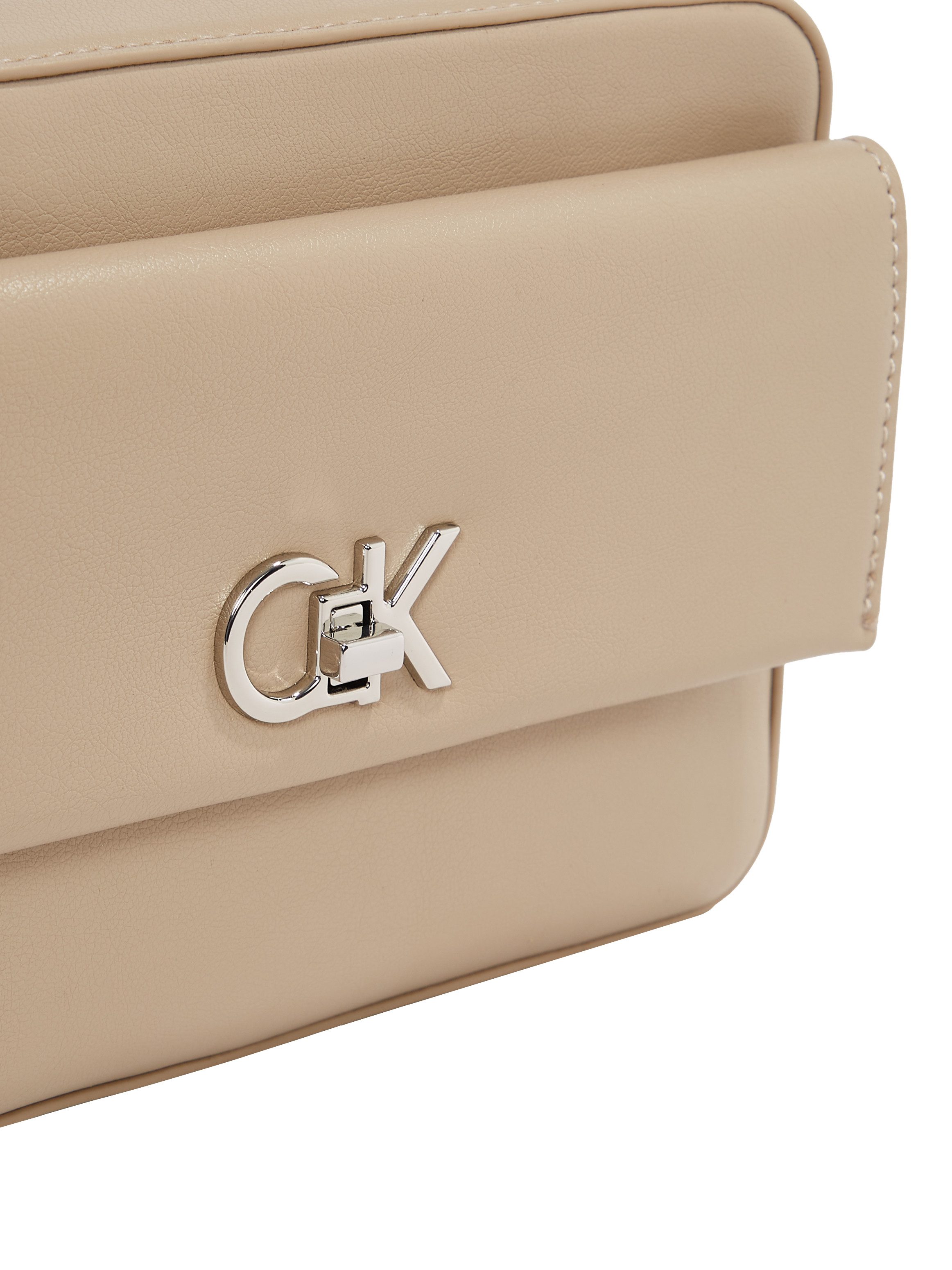 Calvin Klein Umhängetasche CK CAMERA BAG W/POCKET, Abendtasche, Schulterriemen Gliederkette, Schultertasche mit CK-Logo