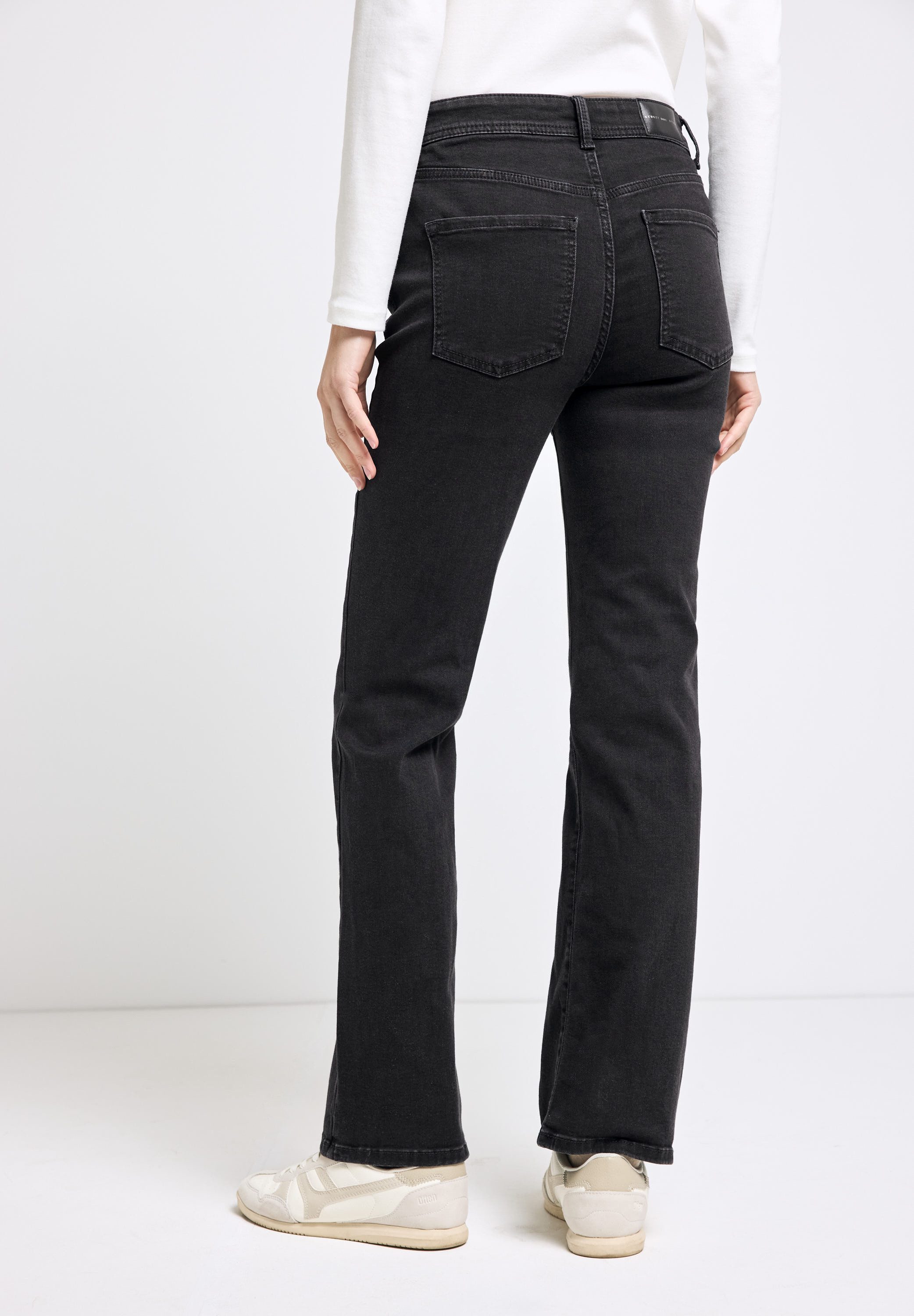 STREET ONE STUDIO Bootcut-Jeans aus Baumwolle günstig online kaufen