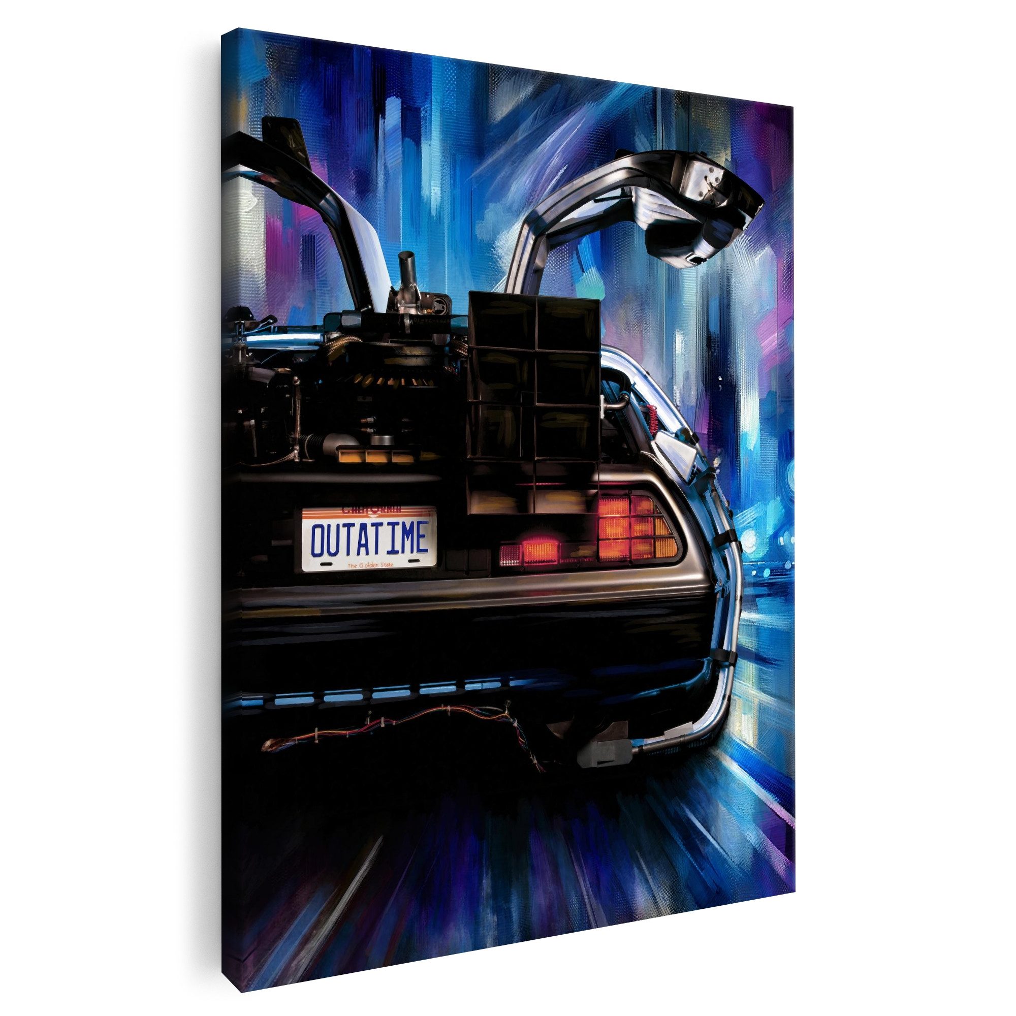 Artmazing Leinwandbild The DeLorean, The DeLorean, gesp. auf FSC Echtholz-Keilrahmen, in versch. Größen