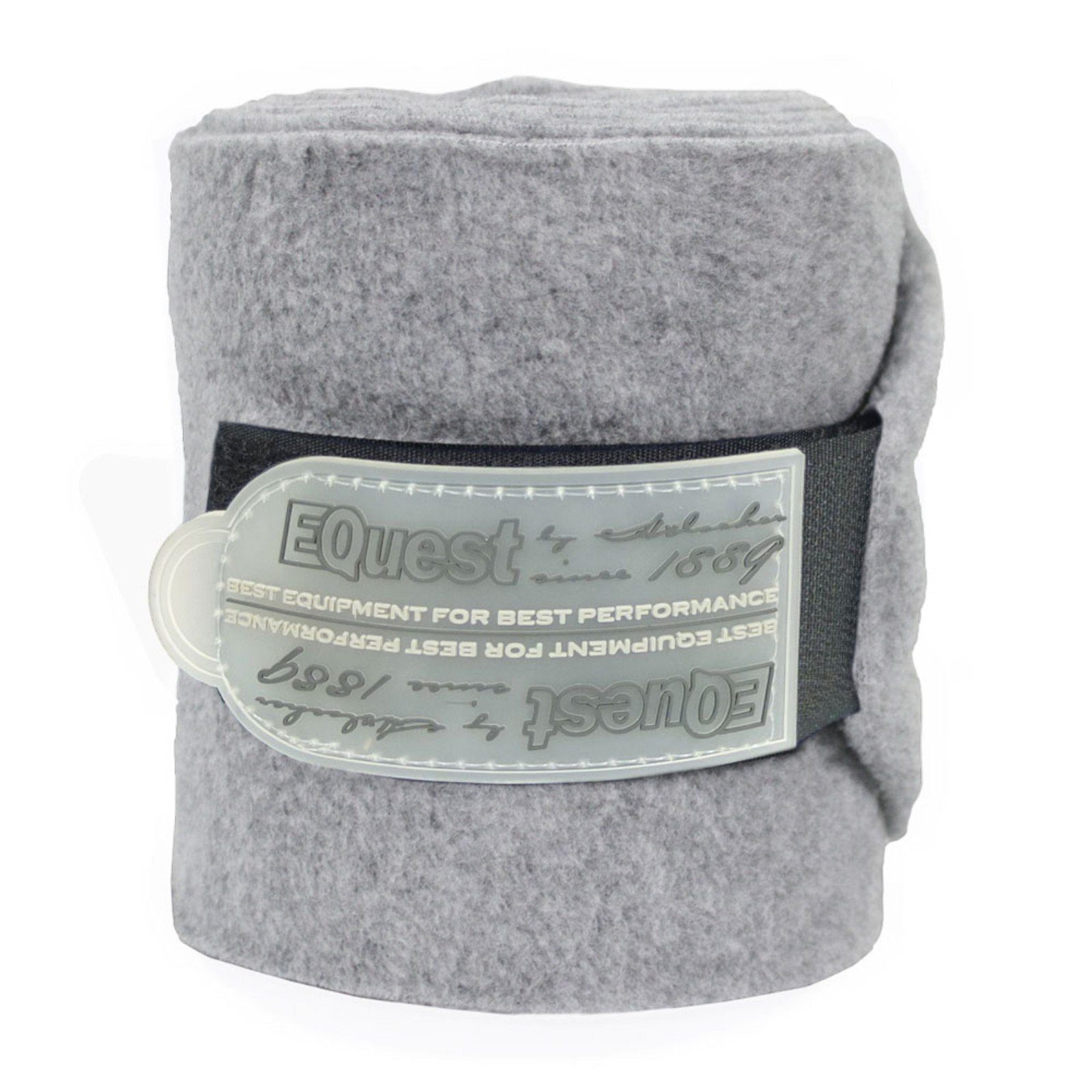 Pferdebandage Alpha Fleece Bandage für Pferde, 4er Set, Grau Melange